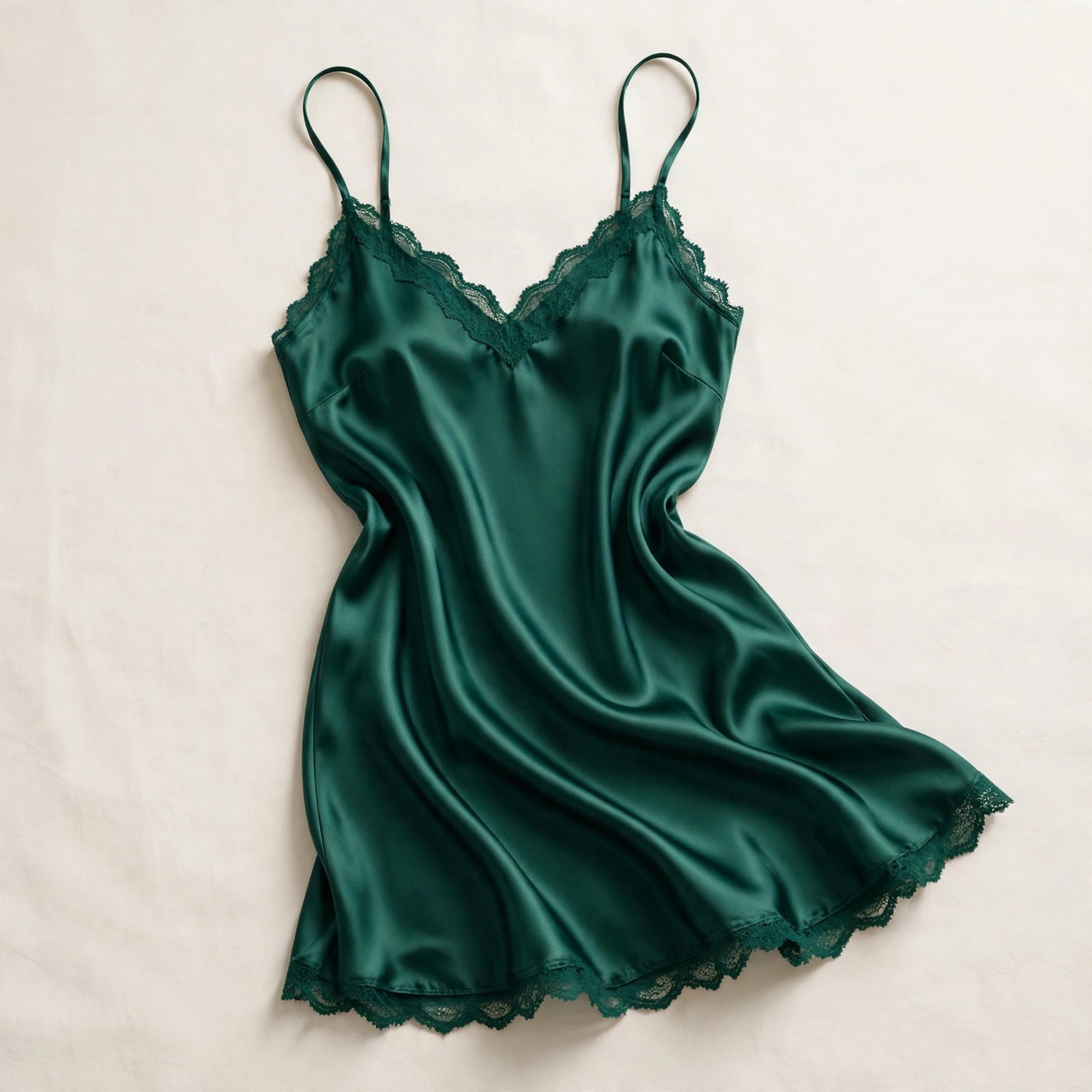 Royal Maroon Satin Nighty